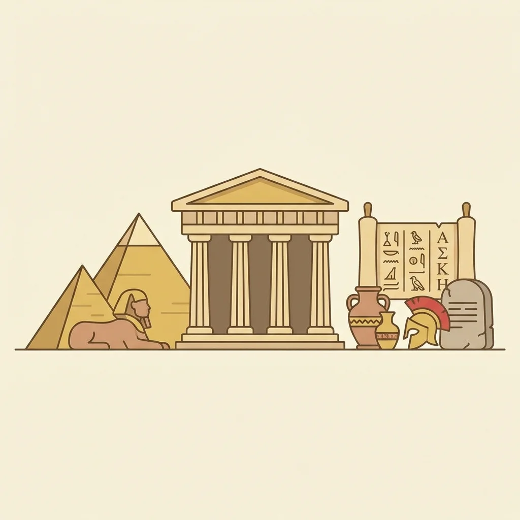 A history worksheet about Ancient Egypt with a summarized article and multiple choice questions